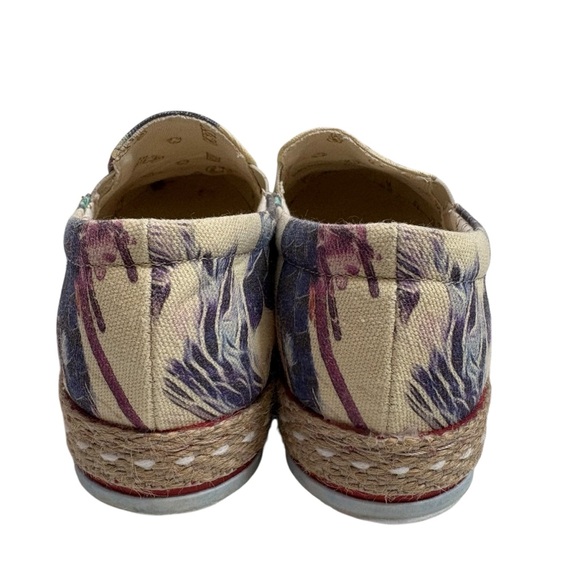 GOBY Peacock Bird-Print Slip-On Espadrilles in Multi Color $185 - Picture 3 of 6